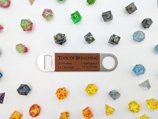 Tool of Breaching - D&D Inspired Vegan Leather Bottle Opener