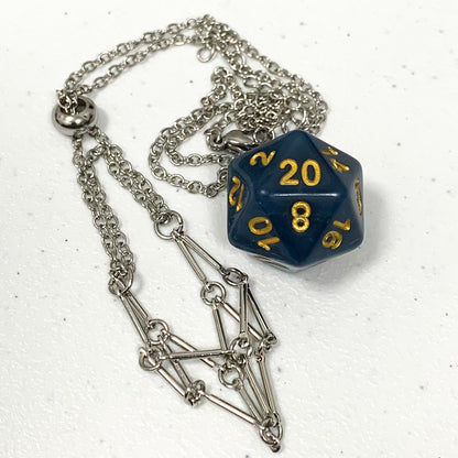 Bar Cage Removable D20 Necklace